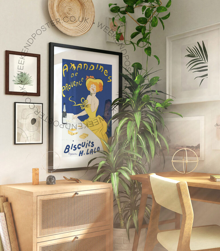 Amandines De Provence Biscuits H Lalo vintage poster