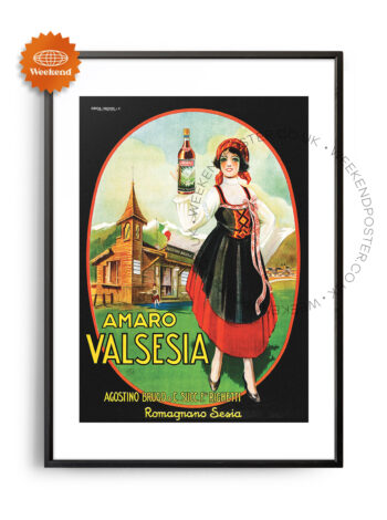Amaro Valsesia vintage poster
