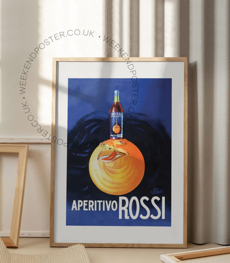 Aperitivo Rossi vintage poster