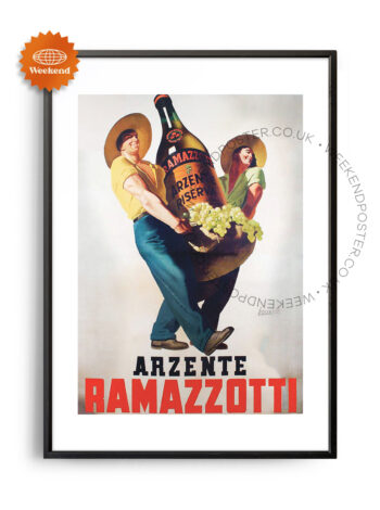 Arzente Ramazzotti vintage poster
