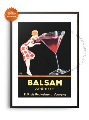 Balsam Aperitif vintage poster