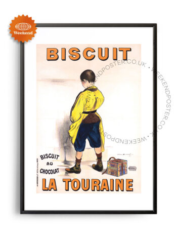 Biscuit La Touraine vintage poster