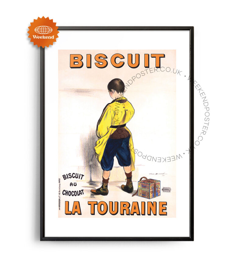 Biscuit La Touraine vintage poster
