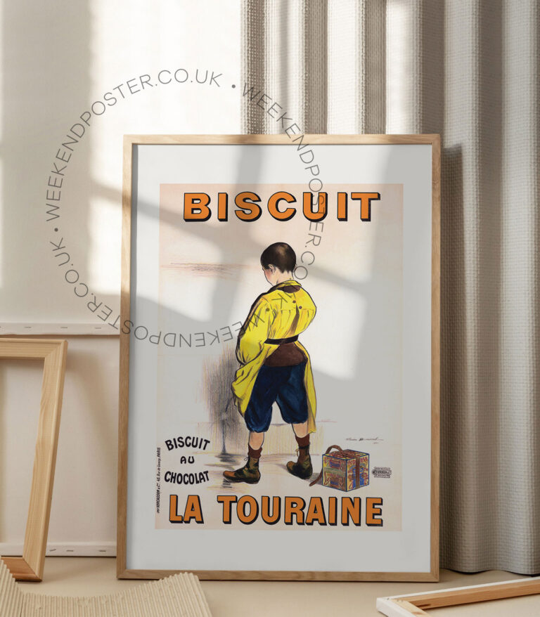 Biscuit La Touraine vintage poster