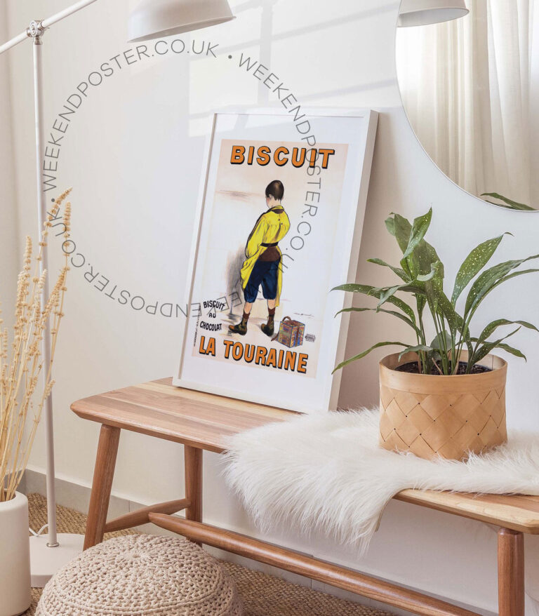 Biscuit La Touraine vintage poster