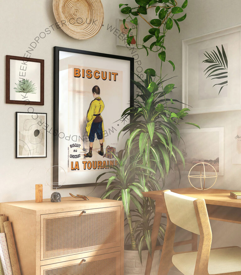 Biscuit La Touraine vintage poster