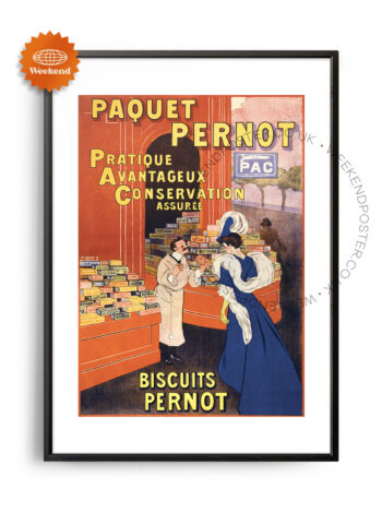 Biscuits Pernot vintage poster