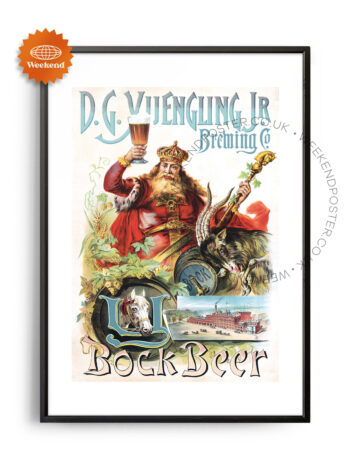 Bock Beer vintage poster