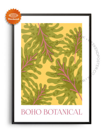 Boho Botanical poster
