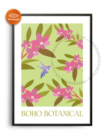 Boho Botanical poster