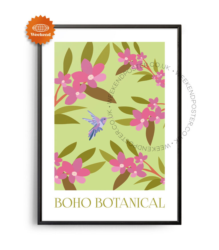 Boho Botanical poster