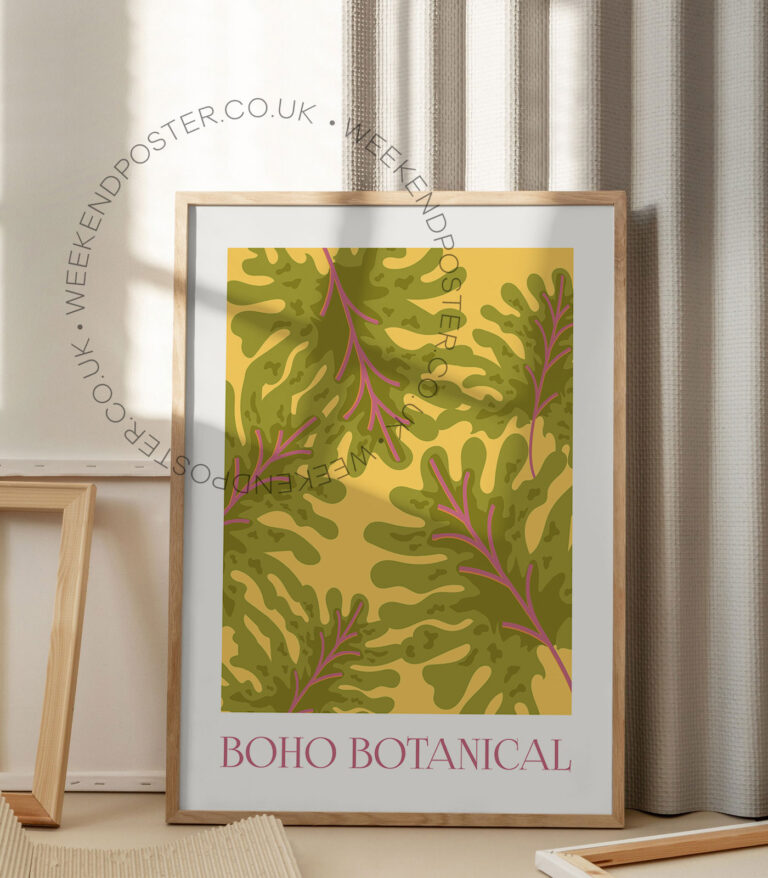 Boho Botanical poster