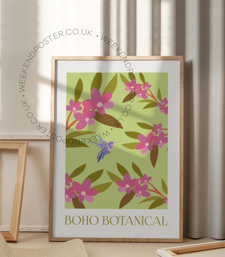 Boho Botanical poster