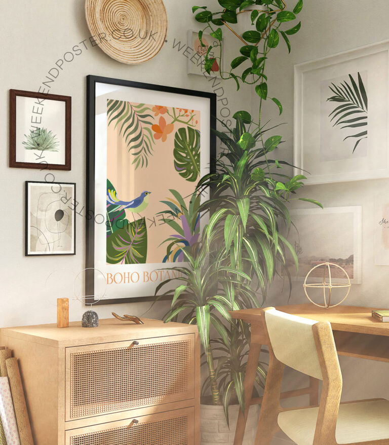 Boho Tropical poster