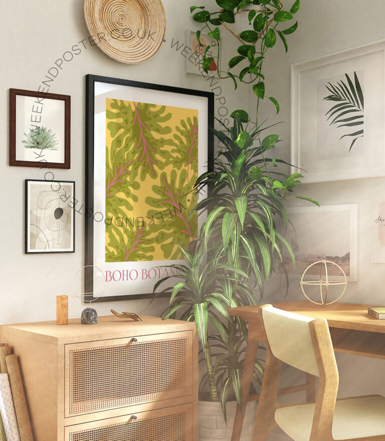 Boho Botanical poster