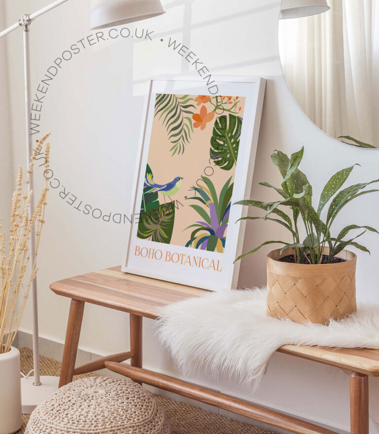 Boho Tropical poster
