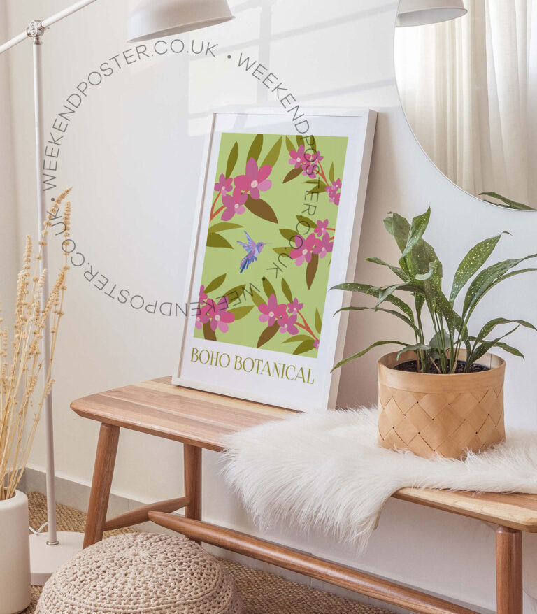 Boho Botanical poster