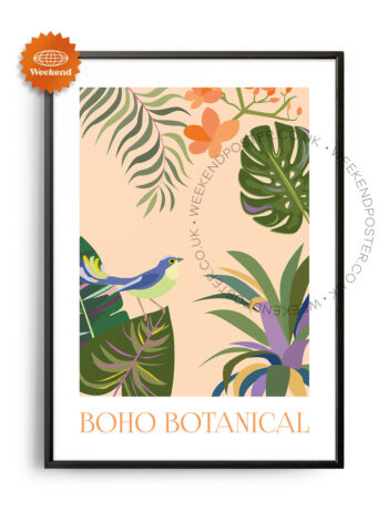 Boho Tropical poster