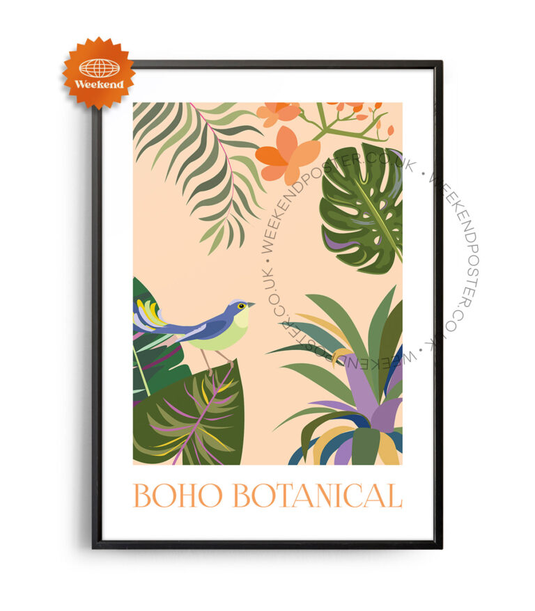 Boho Tropical poster