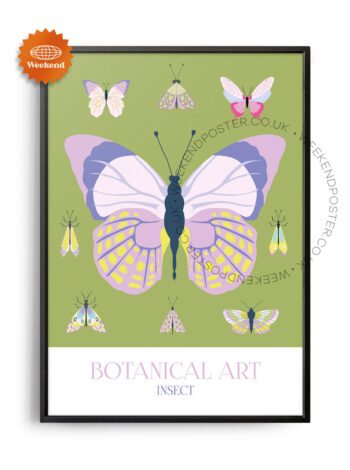 Botanical Art Insect poster