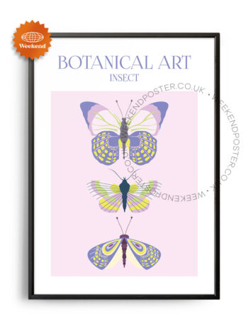 Botanical Art Insect poster
