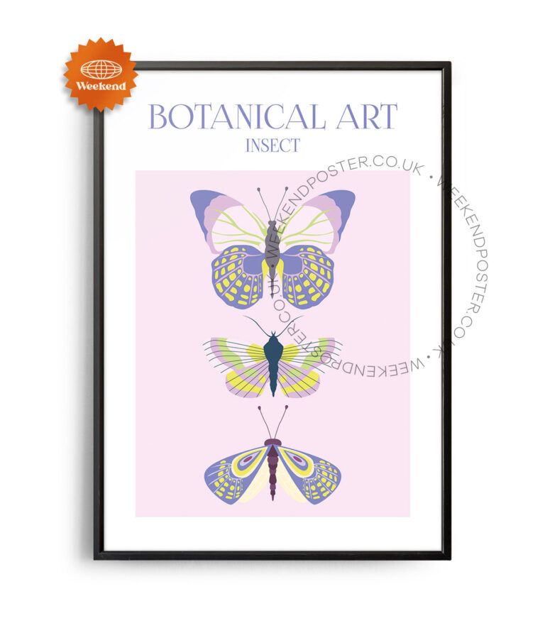 Botanical Art Insect poster