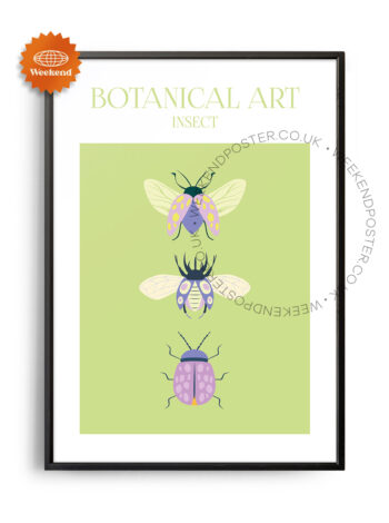 Botanical Art Insect poster