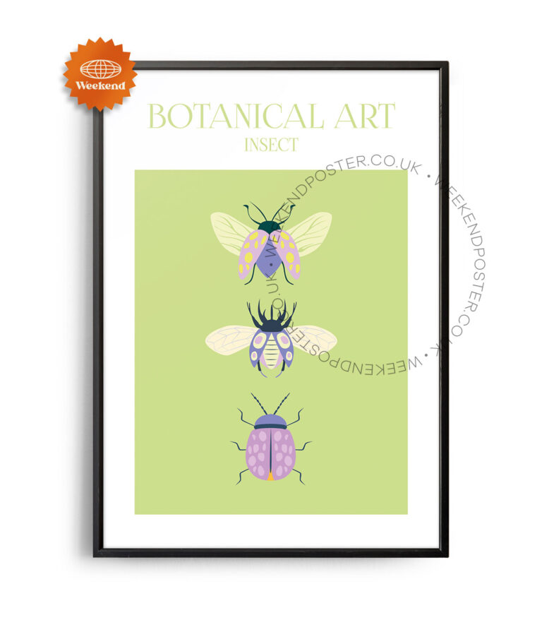 Botanical Art Insect poster