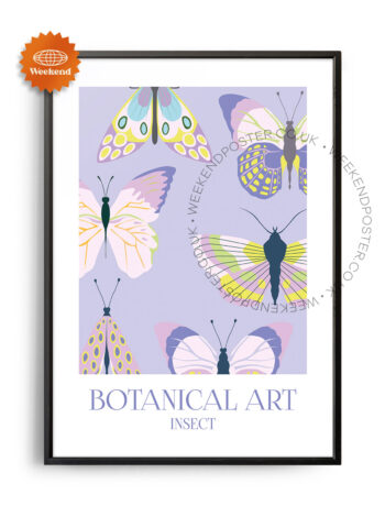 Botanical Art Insect poster