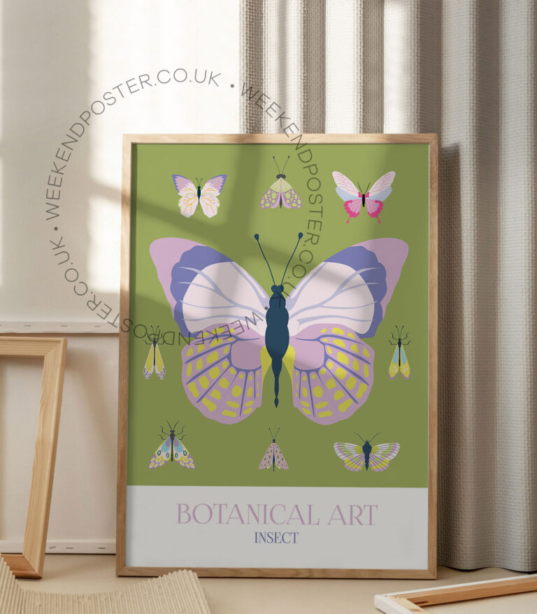 Botanical Art Insect poster