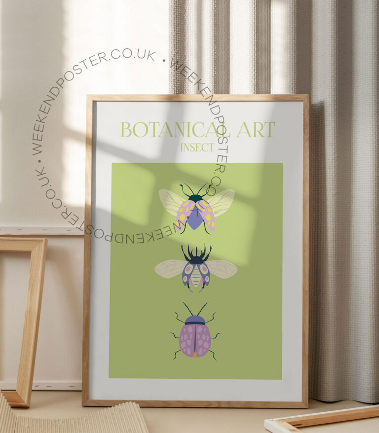 Botanical Art Insect poster