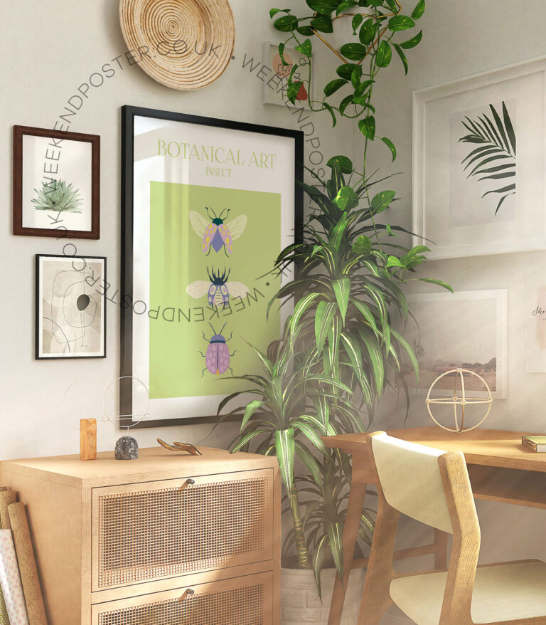 Botanical Art Insect poster