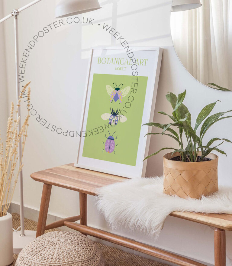 Botanical Art Insect poster