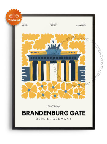 Brandenburg Gate Germany landmark poster