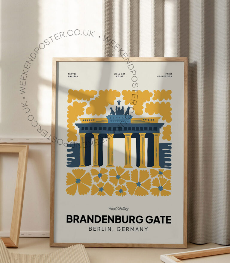 Brandenburg Gate Germany landmark poster