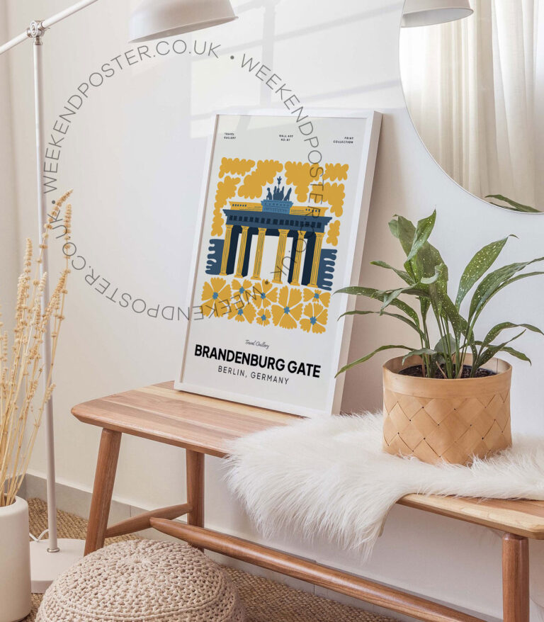 Brandenburg Gate Germany landmark poster