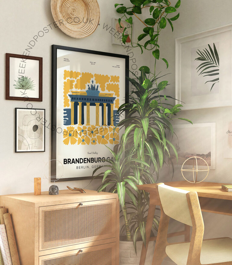 Brandenburg Gate Germany landmark poster