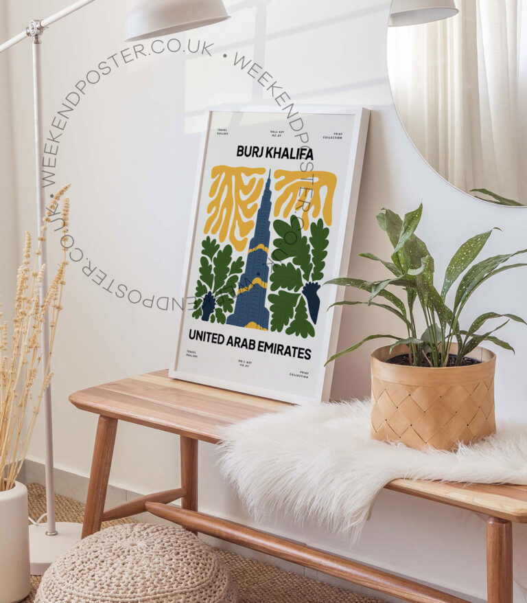Burj Khalifa United Arab Emirates landmark poster