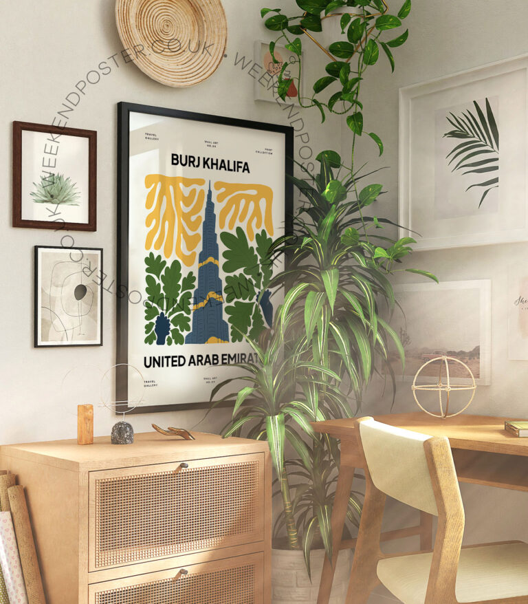 Burj Khalifa United Arab Emirates landmark poster