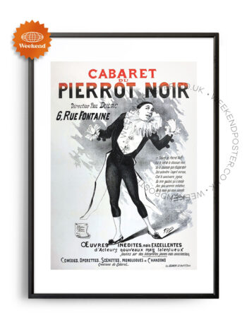 Cabaret Pierrot Noir vintage poster
