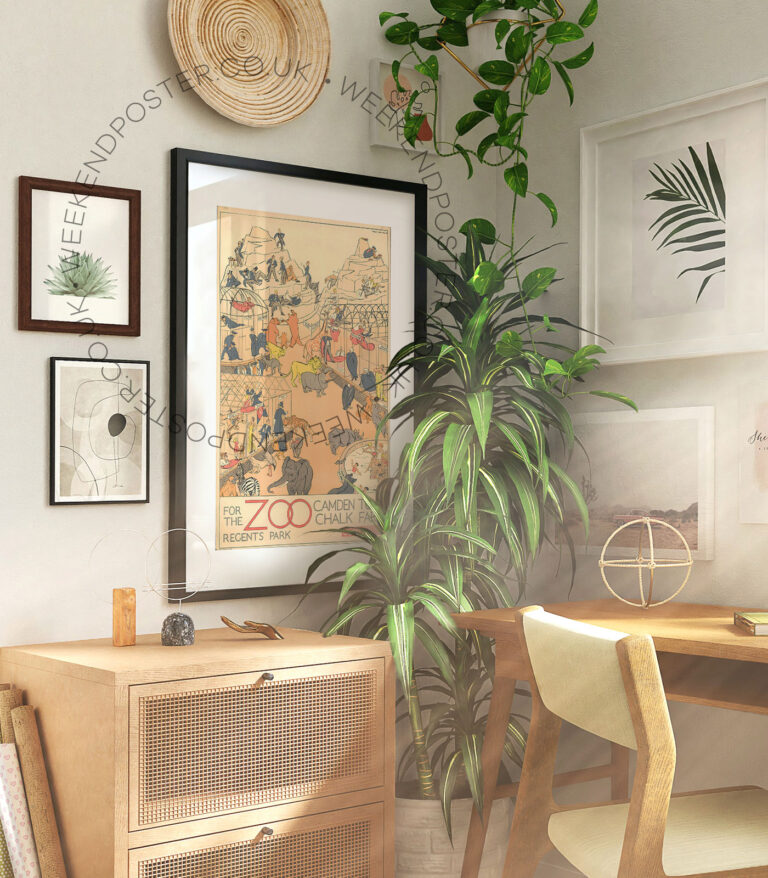 Camden Town Zoo vintage poster