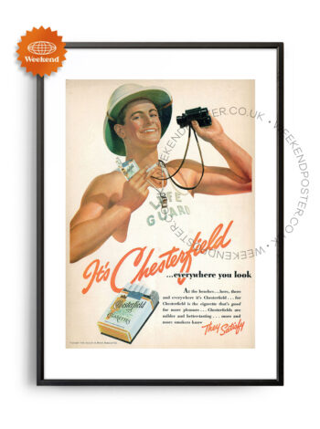 Chesterfield Cigarettes vintage poster