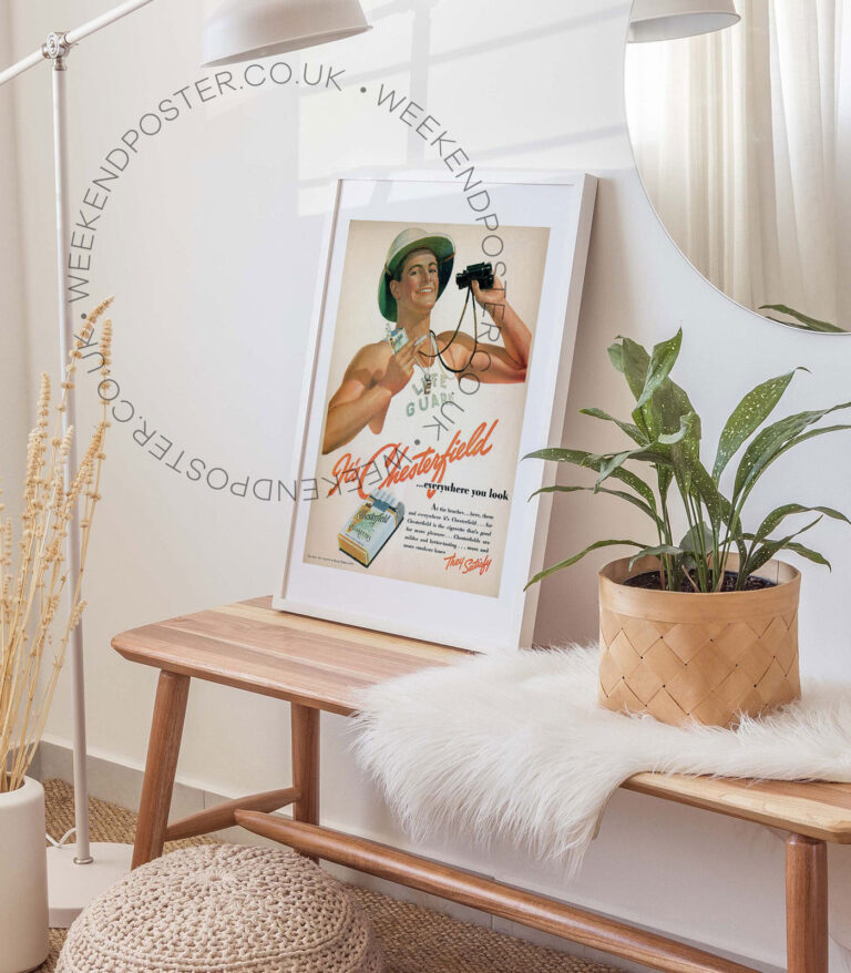 Chesterfield Cigarettes vintage poster