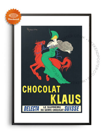 Chocolat Klaus vintage poster