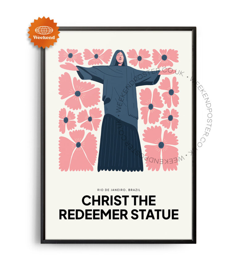 Christ The Redeemer Statue Brazil landmark poster