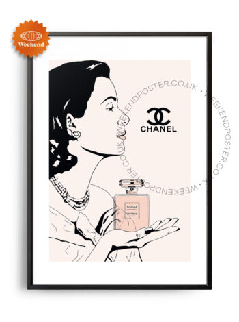 Coco Chanel vintage poster