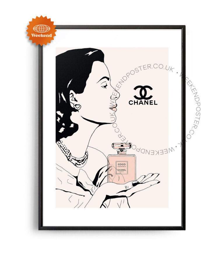 Coco Chanel vintage poster