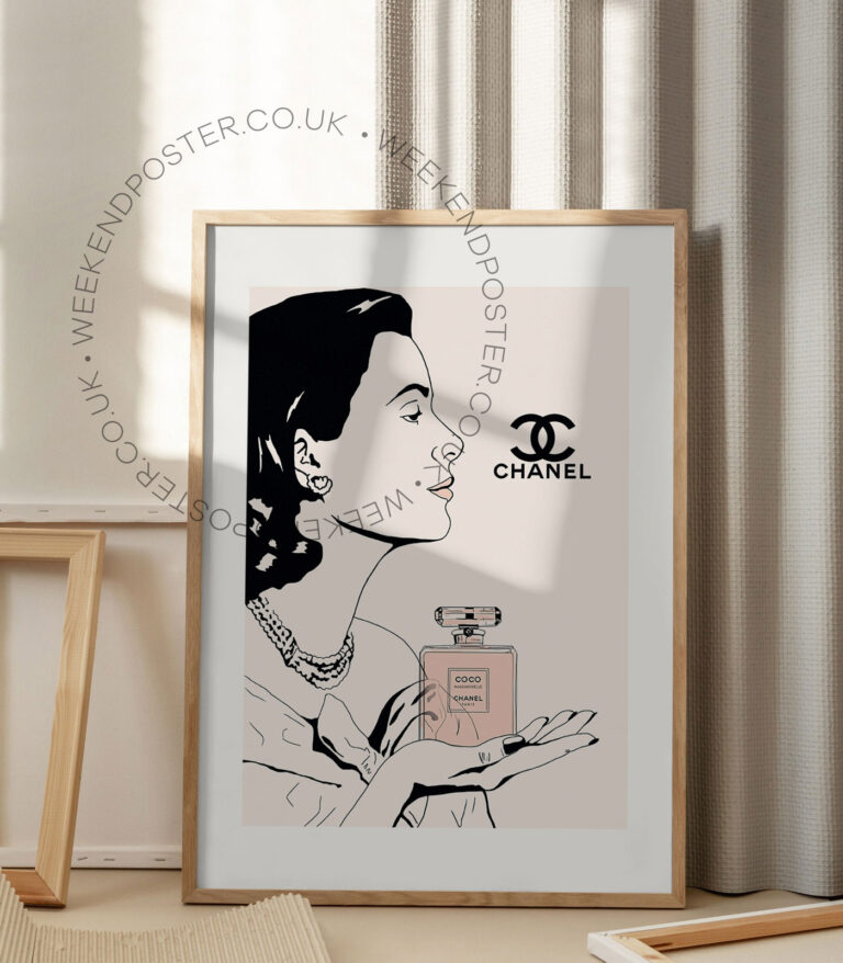 Coco Chanel vintage poster