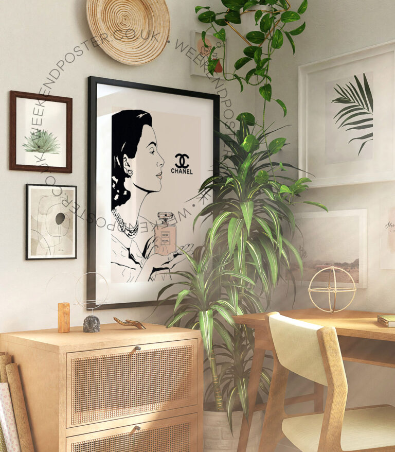 Coco Chanel vintage poster