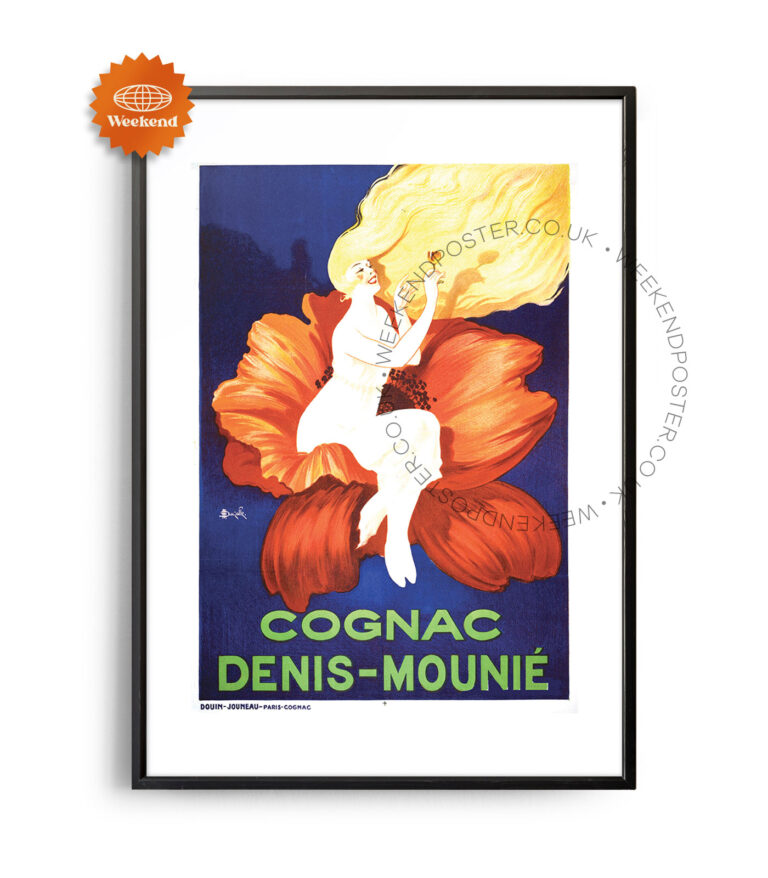 Cognac Denis Mounie vintage poster